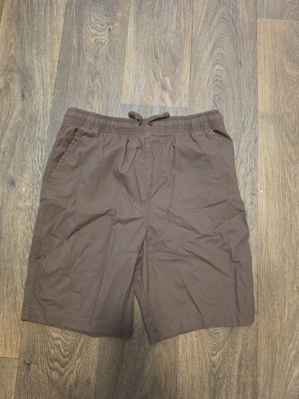 wonder nation Brown Elastic-Waist Pull-On Hybrid Shorts